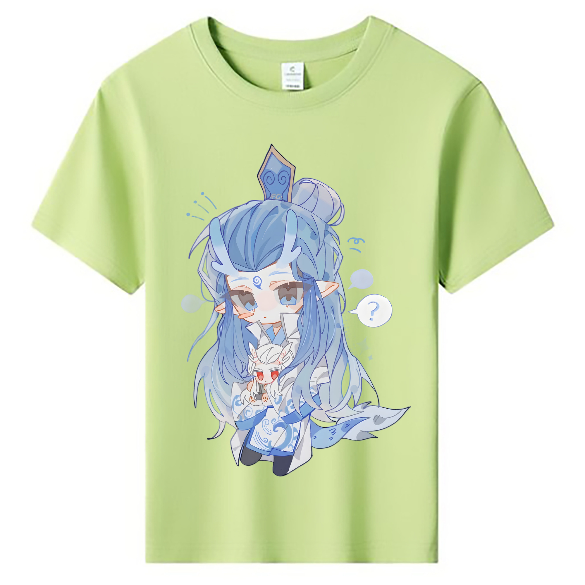 （画像用） Ne Zha 2 ナタ 魔童の大暴れ 綿100％キッズTシャツ（フロントプリント）
